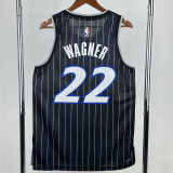 2025-26 Magic WAGNER #22 Black Top Quality Hot Pressing NBA Jersey (Trapeze Edition) 飞人版