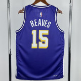 2025-26 Lakers REAVES #15 Purple Top Quality Hot Pressing NBA Jersey (Trapeze Edition) 飞人版