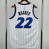 2025-26 Magic WAGNER #22 White Top Quality Hot Pressing NBA Jersey(条纹)