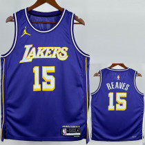 2025-26 Lakers REAVES #15 Purple Top Quality Hot Pressing NBA Jersey (Trapeze Edition) 飞人版