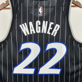 2025-26 Magic WAGNER #22 Black Top Quality Hot Pressing NBA Jersey (Trapeze Edition) 飞人版