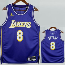 2025-26 Lakers BRYANT #8 Purple Top Quality Hot Pressing NBA Jersey (Trapeze Edition) 飞人版