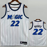 2025-26 Magic WAGNER #22 White Top Quality Hot Pressing NBA Jersey(条纹)
