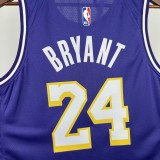 2025-26 Lakers BRYANT #24 Purple Top Quality Hot Pressing NBA Jersey (Trapeze Edition) 飞人版