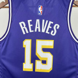 2025-26 Lakers REAVES #15 Purple Top Quality Hot Pressing NBA Jersey (Trapeze Edition) 飞人版