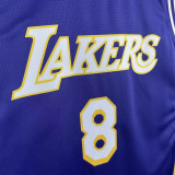 2025-26 Lakers BRYANT #8 Purple Top Quality Hot Pressing NBA Jersey (Trapeze Edition) 飞人版