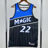 2025-26 Magic WAGNER #22 Black Top Quality Hot Pressing NBA Jersey (Trapeze Edition) 飞人版