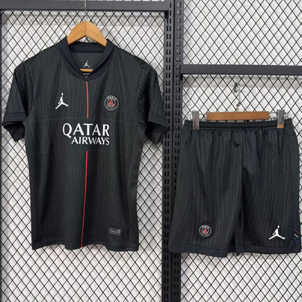 2025-26 PSG Jordan Fourth Kids Soccer Jersey