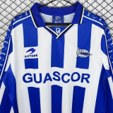 1998-1999 Alaves Home Long Sleeve Retro Soccer Jersey (长袖)
