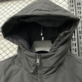 2025-26 XD9901 NK Black Hooded Cotton Coat #棉衣