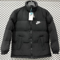 2025-26 X9002 NK Black Hooded Cotton Coat #棉衣