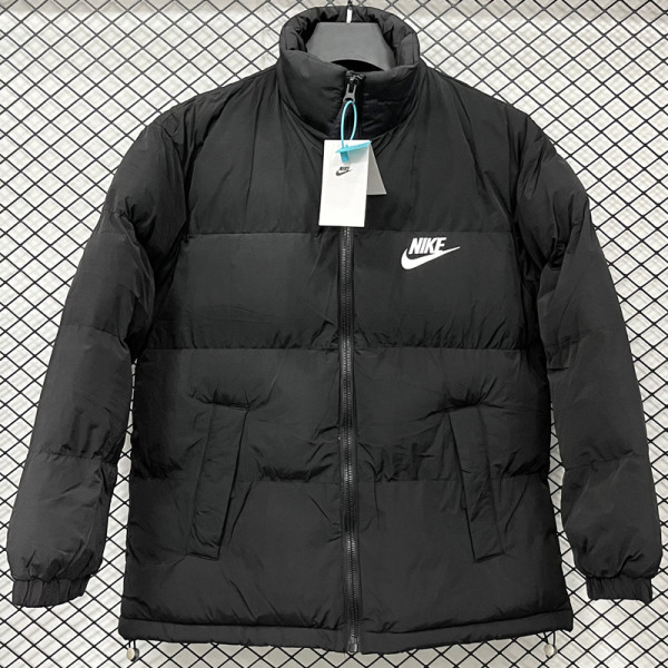 2025-26 X9002 NK Black Hooded Cotton Coat #棉衣