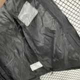 2025-26 X9001 AD Black Hooded Cotton Coat #棉衣