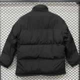2025-26 X9002 NK Black Hooded Cotton Coat #棉衣