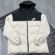2025-26 XD9901 NK Black White Hooded Cotton Coat #棉衣