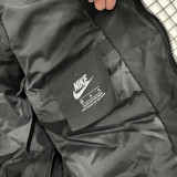 2025-26 XD9901 NK Black Hooded Cotton Coat #棉衣