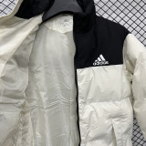 2025-26 X9001 AD Black White Hooded Cotton Coat #棉衣