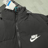 2025-26 X9002 NK Black Hooded Cotton Coat #棉衣