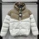 2025-26 LT871 NK Khaki White Hooded Cotton Coat #棉衣