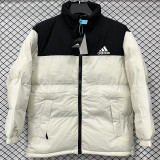 2025-26 X9001 AD Black White Hooded Cotton Coat #棉衣