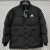 2025-26 X9001 AD Black Hooded Cotton Coat #棉衣