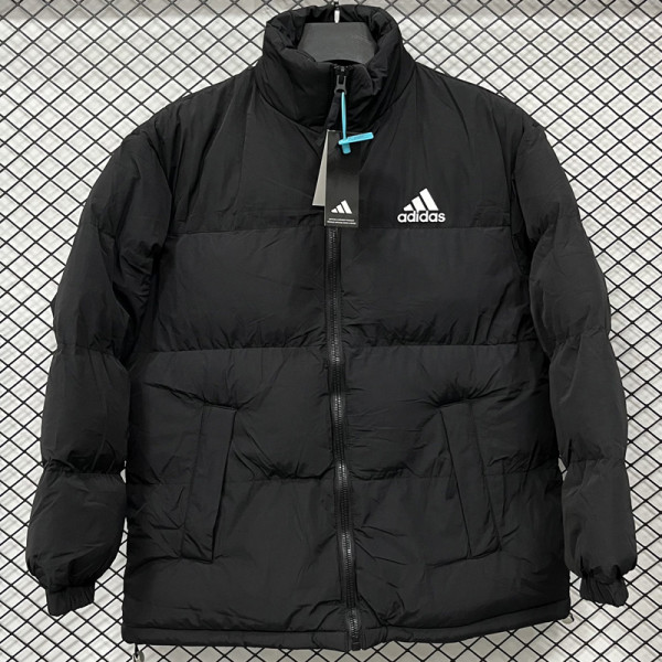 2025-26 X9001 AD Black Hooded Cotton Coat #棉衣