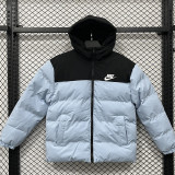 2025-26 XD9901 NK Black Green Hooded Cotton Coat #棉衣