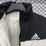 2025-26 X9001 AD Black White Hooded Cotton Coat #棉衣