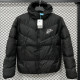 2025-26 CV003 NK Black Hooded Cotton Coat #棉衣