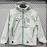 2025-26 Man City Gray Outdoor Jackets #Y017冲锋衣