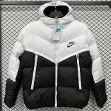 2025-26 CV003 NK White Black Hooded Cotton Coat #棉衣