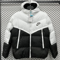 2025-26 CV003 NK White Black Hooded Cotton Coat #棉衣