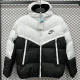 2025-26 CV003 NK White Black Hooded Cotton Coat #棉衣