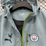 2025-26 Man City Green Outdoor Jackets #Y017冲锋衣