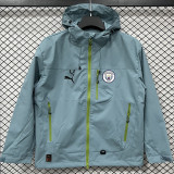 2025-26 Man City Green Outdoor Jackets #Y017冲锋衣