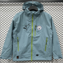 2025-26 Man City Green Outdoor Jackets #Y017冲锋衣