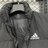 2025-26 X9001 AD Black Hooded Cotton Coat #棉衣