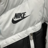2025-26 CV001 NK White Black Hooded Cotton Coat #棉衣