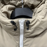 2025-26 LT871 NK Khaki White Hooded Cotton Coat #棉衣