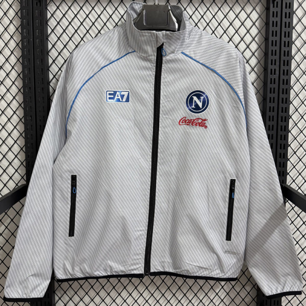 2025-26 Napoli Gray Windbreaker