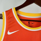 2025-26 Cleveland Cavaliers JAMES #23 Orange City Edition Top Quality Hot Pressing NBA Jersey
