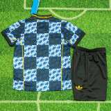 2025-26 Man Utd Blue Grey Special Edition Kids Training