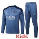 2025-26 PSG Gray Kids Half Pull Tracksuit #E25175(童装)(半拉链)