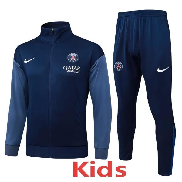 2025-26 PSG Royal blue Kids Jacket Tracksuit #E25177(童装)