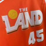 2025-26 Cleveland Cavaliers MITCHELL #45 Orange City Edition Top Quality Hot Pressing NBA Jersey