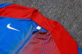 2025-26 PSG Blue Red Kids Half Pull Tracksuit #E25188(童装)(半拉链)