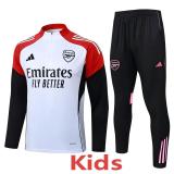 2025-26 ARS White Kids Half Pull Tracksuit #E25186(童装)(半拉链)
