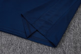2025-26 TOT Royal blue Kids Half Pull Tracksuit #E25184(童装)(半拉链)