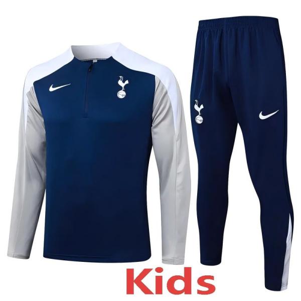 2025-26 TOT Royal blue Kids Half Pull Tracksuit #E25184(童装)(半拉链)
