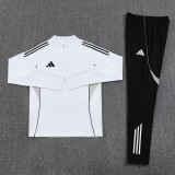 2025 AD White Half Pull Tracksuit #AB09 (半拉链)